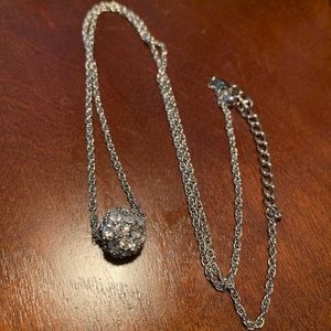 Stainless Steel Swarovski 20” necklace